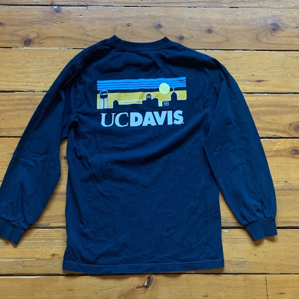 UC Davis Navy Blue Long Sleeve Shirt